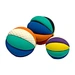 segmented colorful ball natural latex puzzle toy